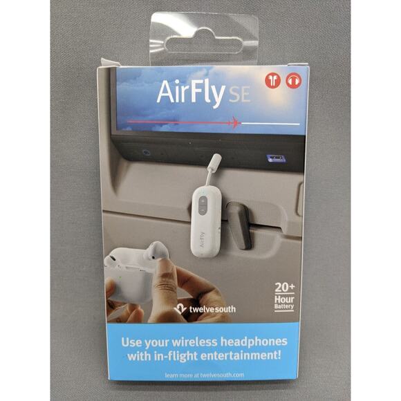 Twelve South AirFly SE Bluetooth Wireless Audio Transmitter Receiver for AirPods - Picture 2 of 3